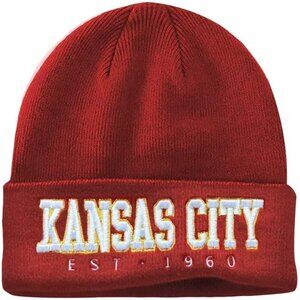 Women's Red & Yellow Soft Knit Winter Hat For Cold Weather Beanie Toque Hat